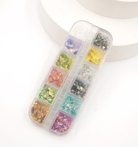 KIT GLITER FLOCADO COLORIDO REAL LOVE