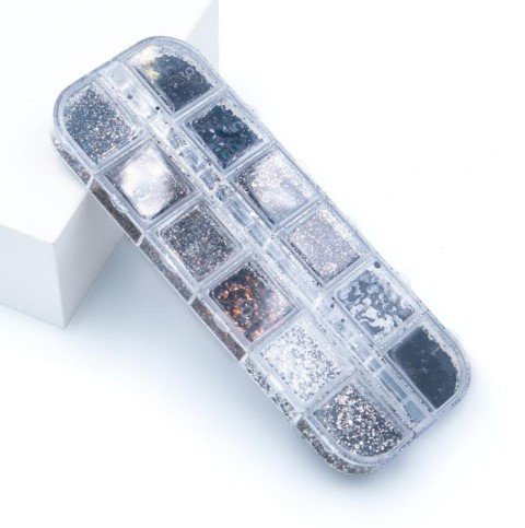 KIT GLITER PRETO REAL LOVE