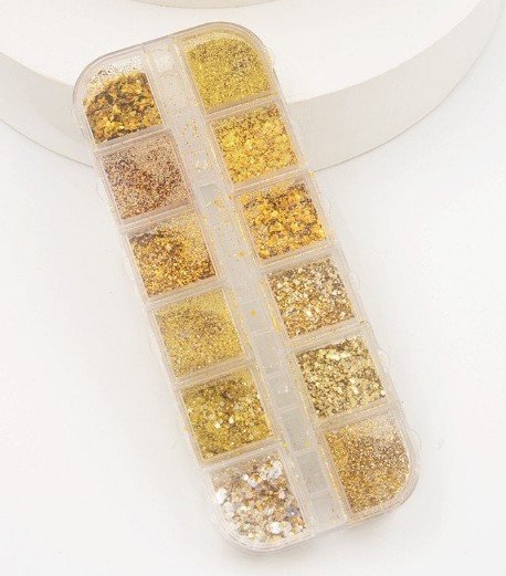 KIT GLITER DOURADO REAL LOVE