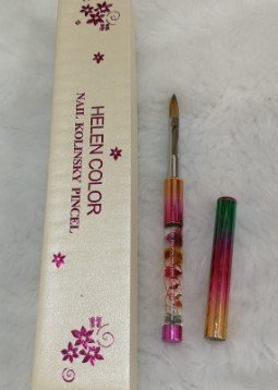 Pincel hellen color colorido com flores