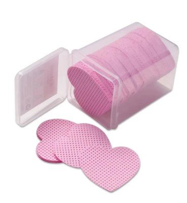 ALGODAO PRENSADO CORAÇAO ROSA