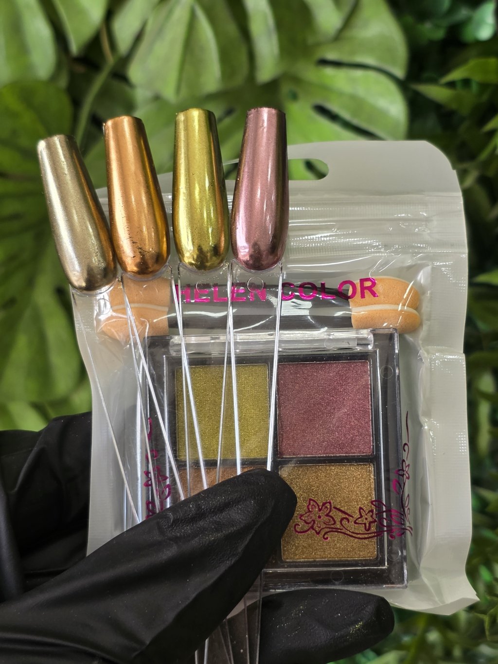 KIT COM 4 PO CROMADO HELEN