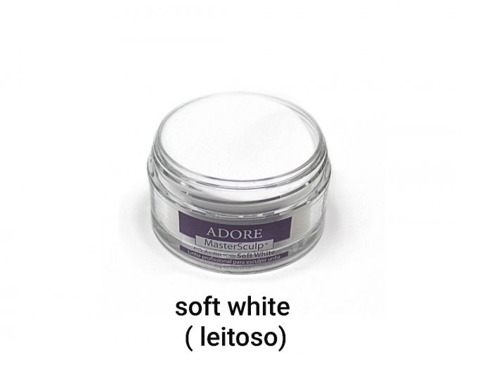 Pó acrílico adore soft white 