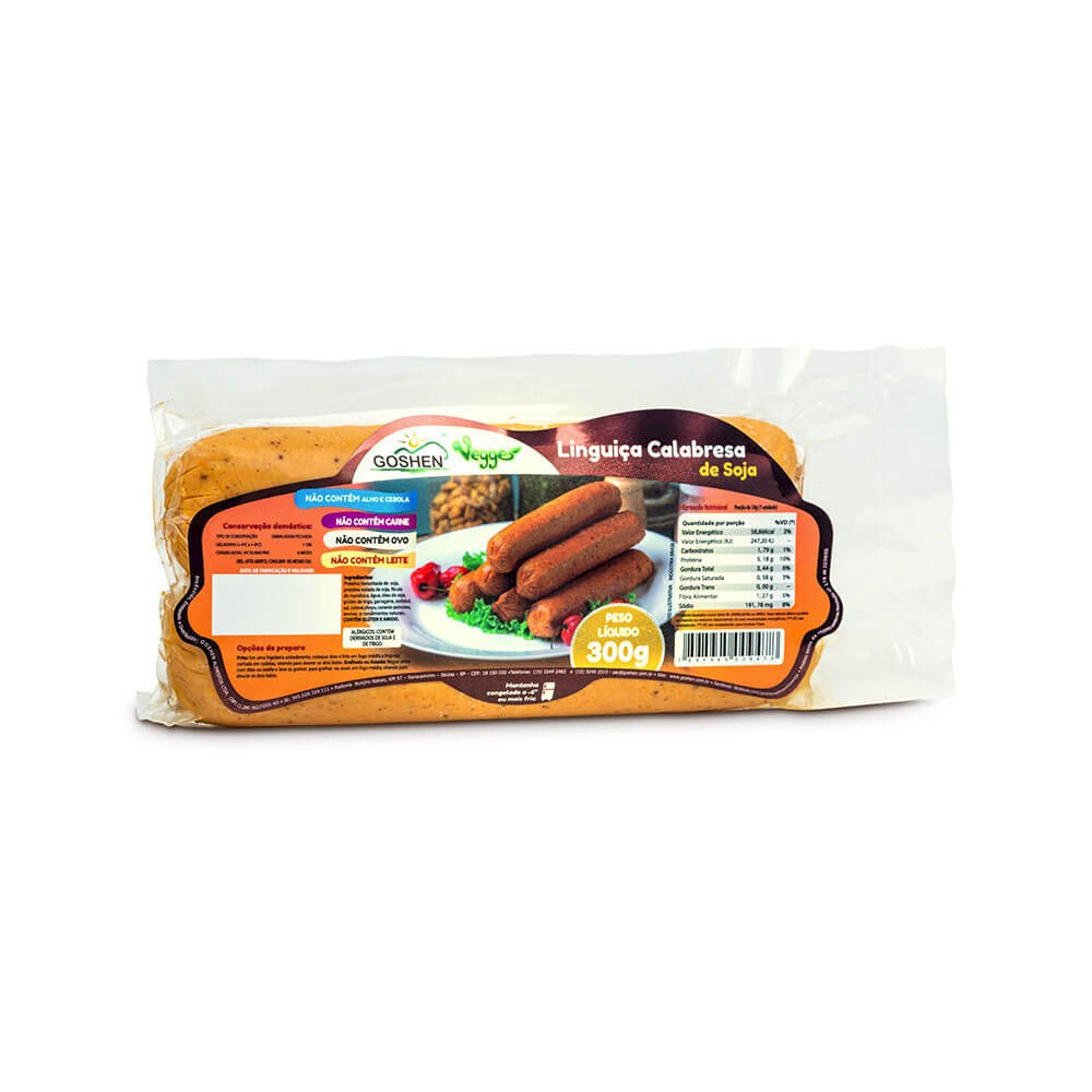 LINGUIÇA CALABRESA GOSHEN VEGANA 300G