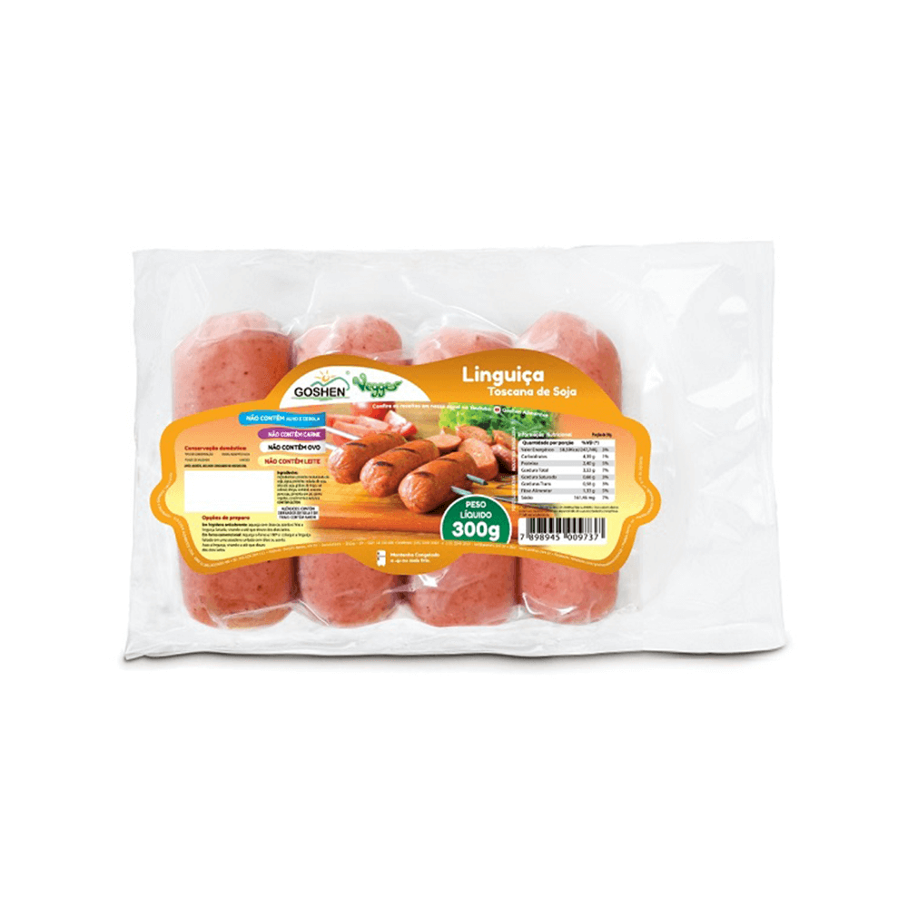 LINGUIÇA TOSCANA DE SOJA GOSHEN 300G
