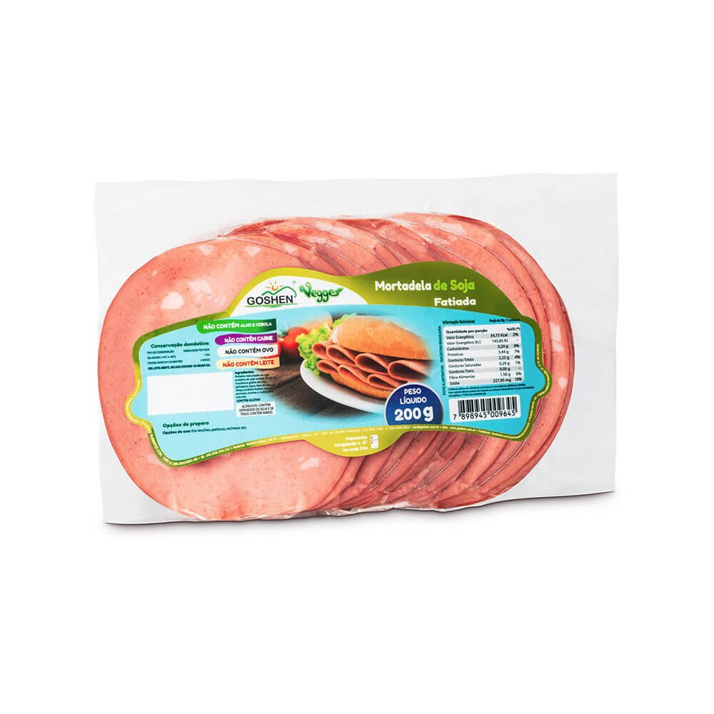 MORTADELA DE SOJA VEGANA FATIADA GOSHEN  200G