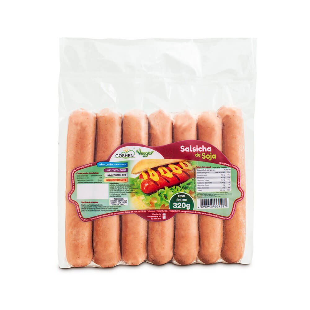SALSICHA DE SOJA VEGANA | GOSHEN 320g