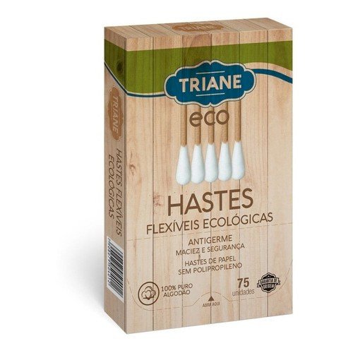 HASTES FLEXÍVEIS ECOLÓGICAS (75 UNIDADES)