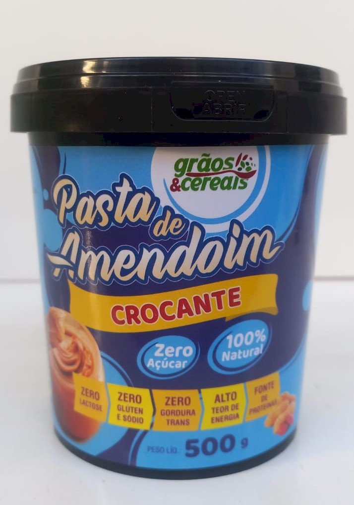 PASTA DE AMENDOIM CROCANTE 500G
