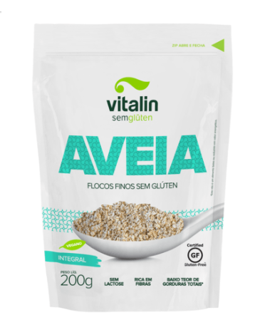 AVEIA FLOCOS FINOS SEM GLÚTEN INTEGRAL 200G