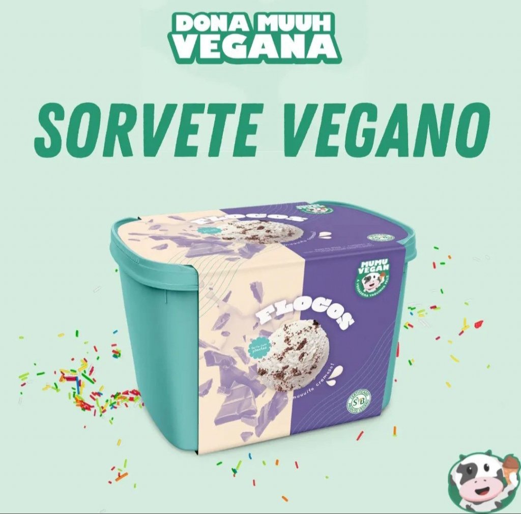 SORVETE DE FLOCOS 1,5 LITROS - DONA MUUH VEGAN