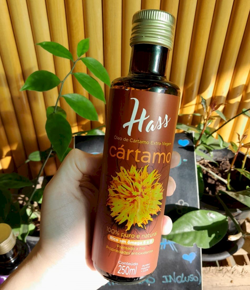 ÓLEO DE CÁRTAMO EXTRAVIRGEM 100% PURO E NATURAL 