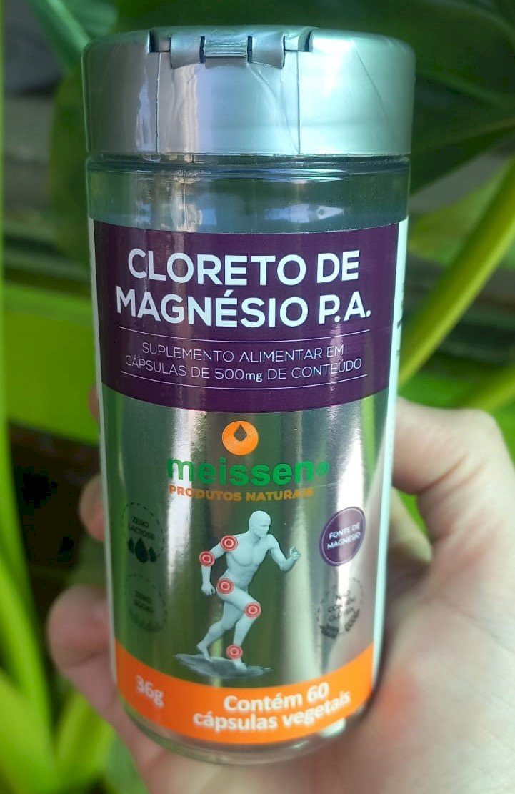 CLORETO DE MAGNÉSIO P.A. 36G - CONTÉM 60 CÁPSULAS VEGETAIS