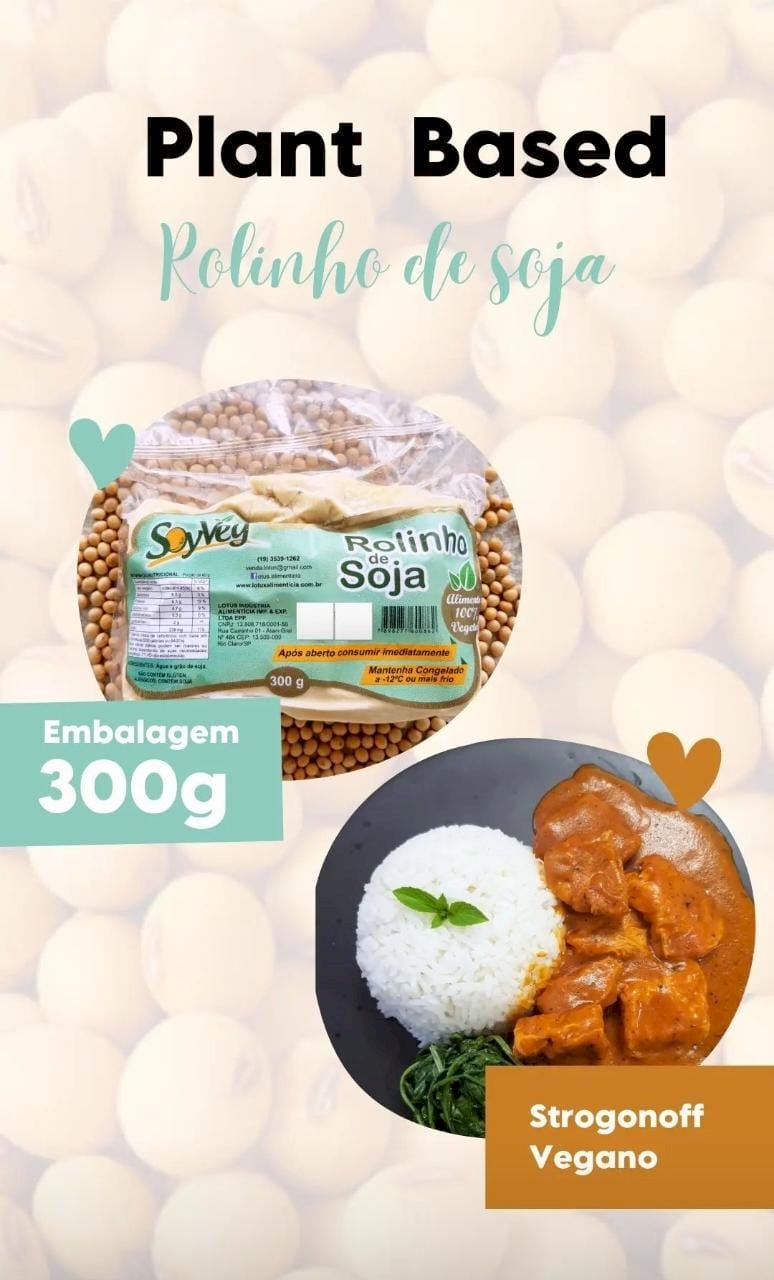 ROLINHO DE SOJA 300G - SOYVEG