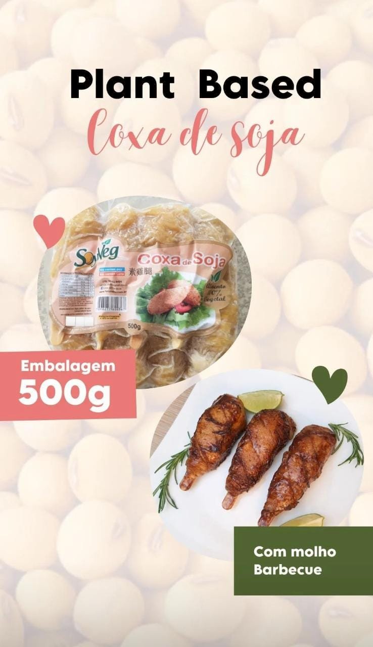 COXA DE SOJA 500G - SOYVEG