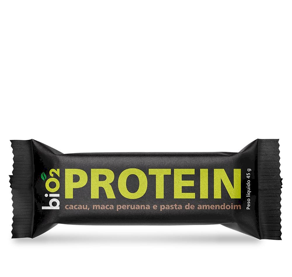 BIO2 PROTEIN CACAU, MACA PERUANA E PASTA DE AMENDOIM 45G