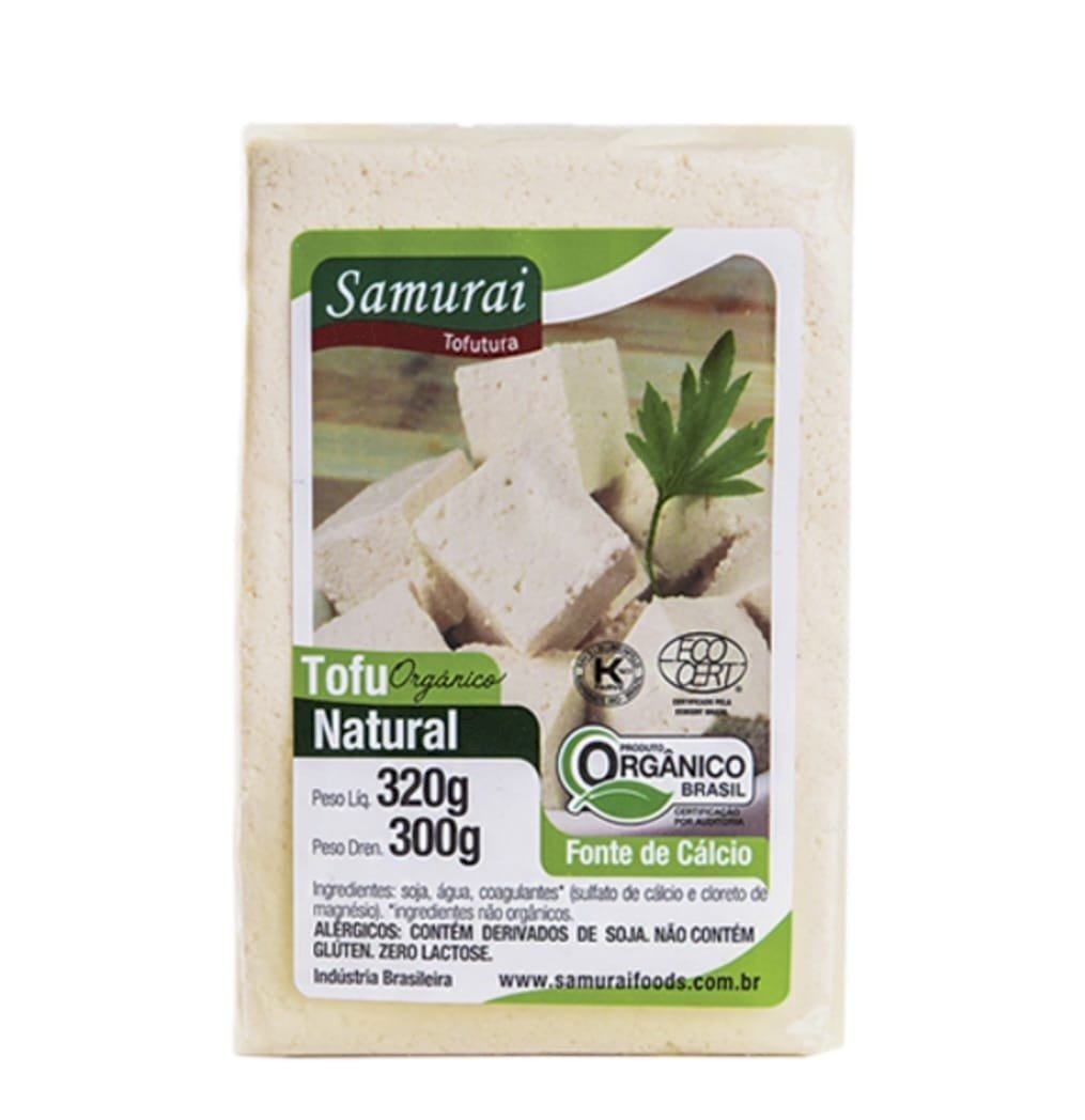 TOFU NATURAL ORGÂNICO 300G - SAMURAI 