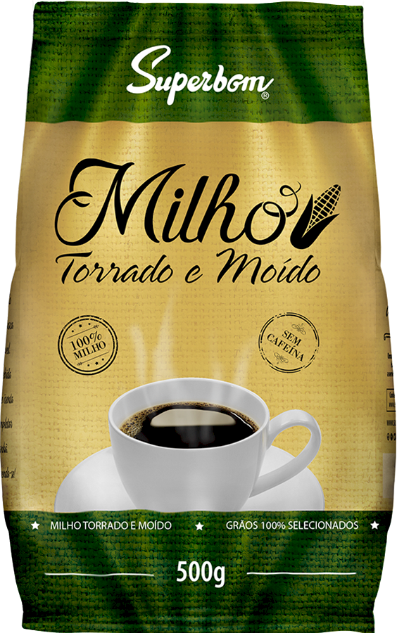 MILHO TORRADO E MOÍDO 500G - SUPERBOM