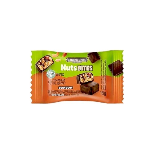 NUTS BITES BOMBOM ZERO AÇÚCAR - 15G