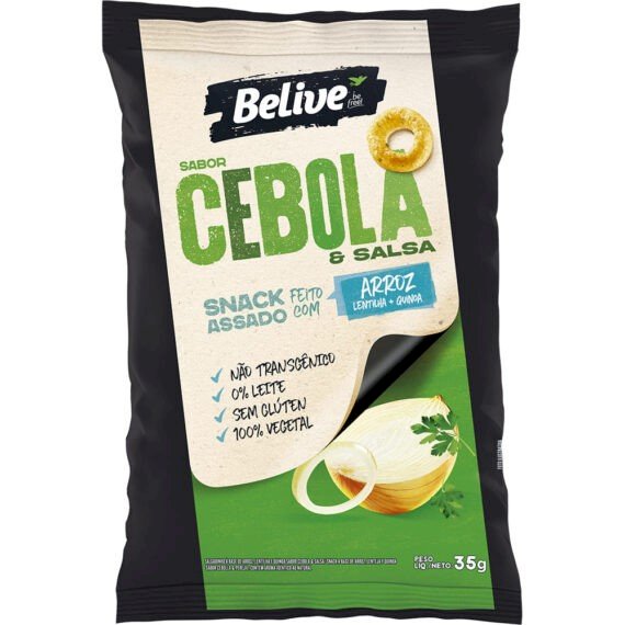 SALGADINHO SABOR CEBOLA E SALSA - BELIVE