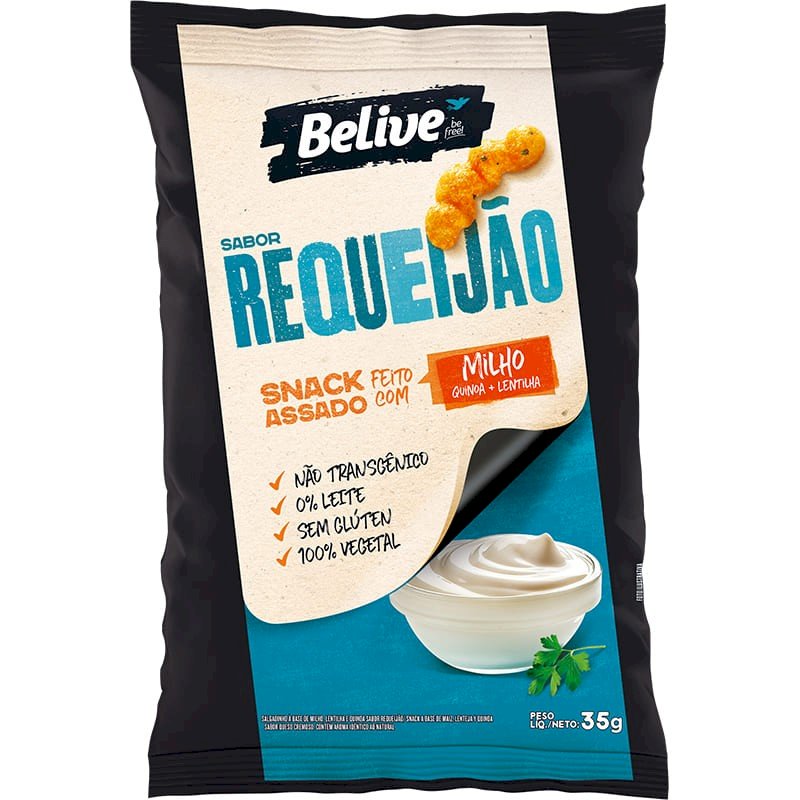 SALGADINHO SABOR REQUEIJÃO 25g *- BELIVE