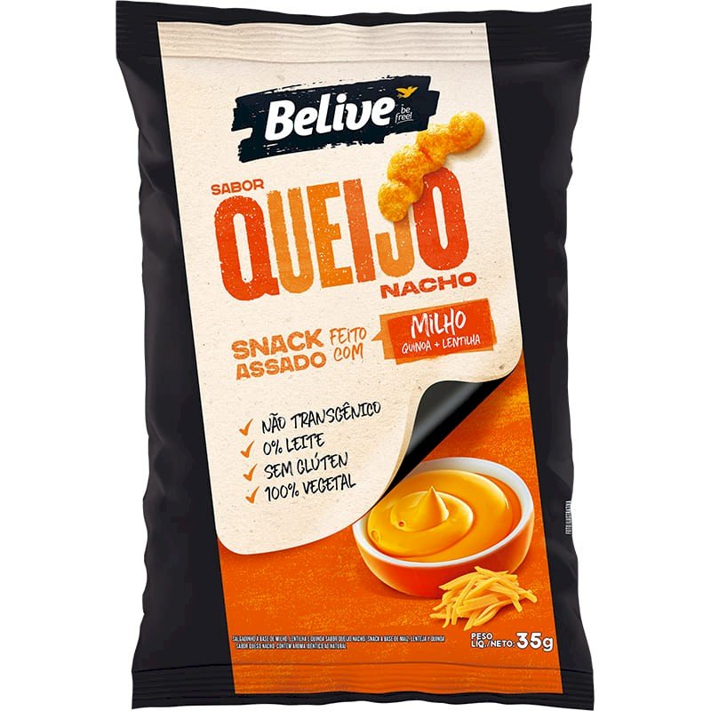 SALGADINHO SABOR QUEIJO NACHO - BELIVE