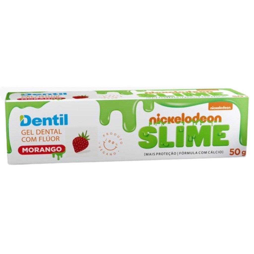 GEL DENTAL COM FLÚOR - MORANGO - SLIME 50G