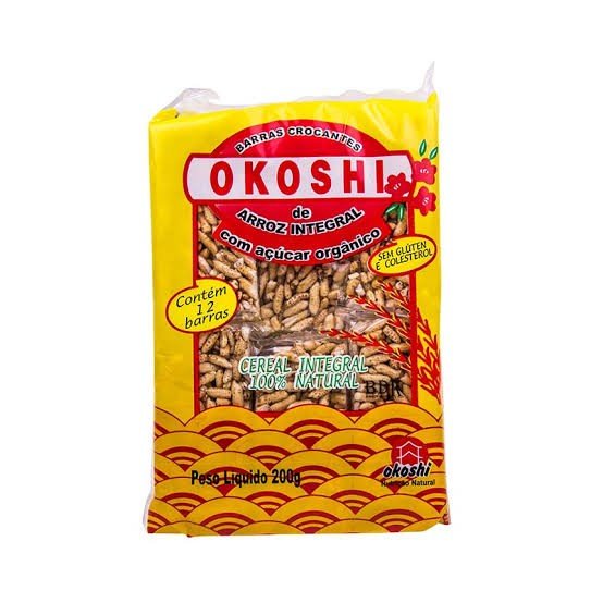 BARRA DE ARROZ INTEGRAL - OKOSHI 200G