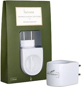 AROMATIZADOR ELÉTRICO DE PORCELANA  DUAS REPARTIÇÕES - VIA AROMA 