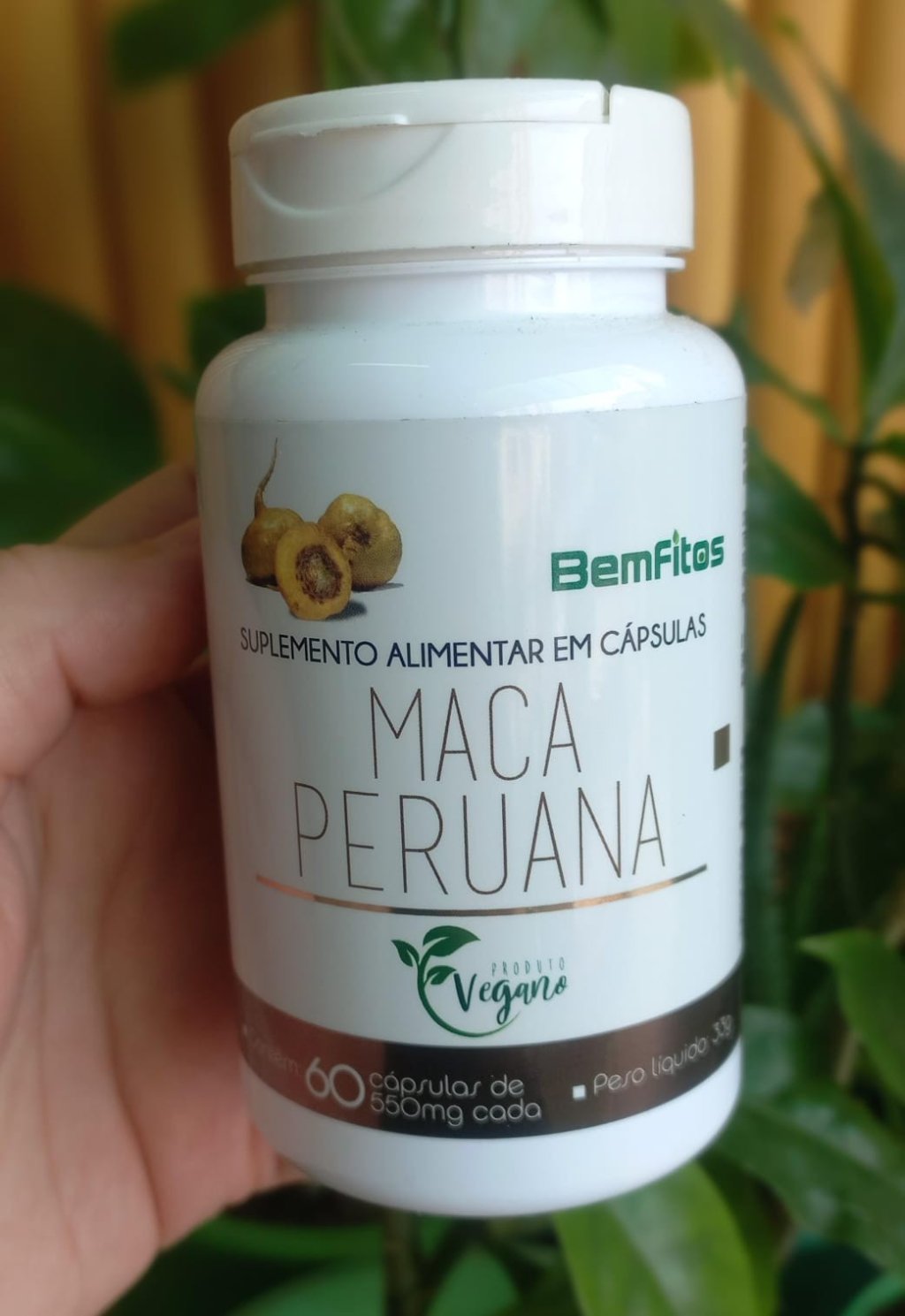 MACA PERUANA - 60 CÁPSULAS DE 550MG BEMFITOS
