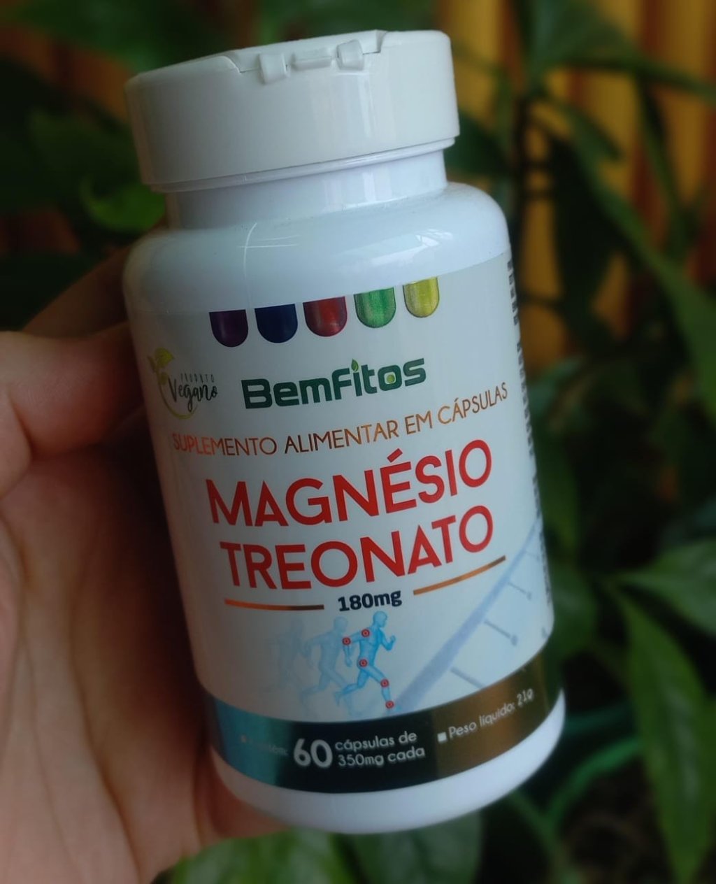 MAGNÉSIO TREONATO - 60 CÁPSULAS DE 350MG - BEMFITOS