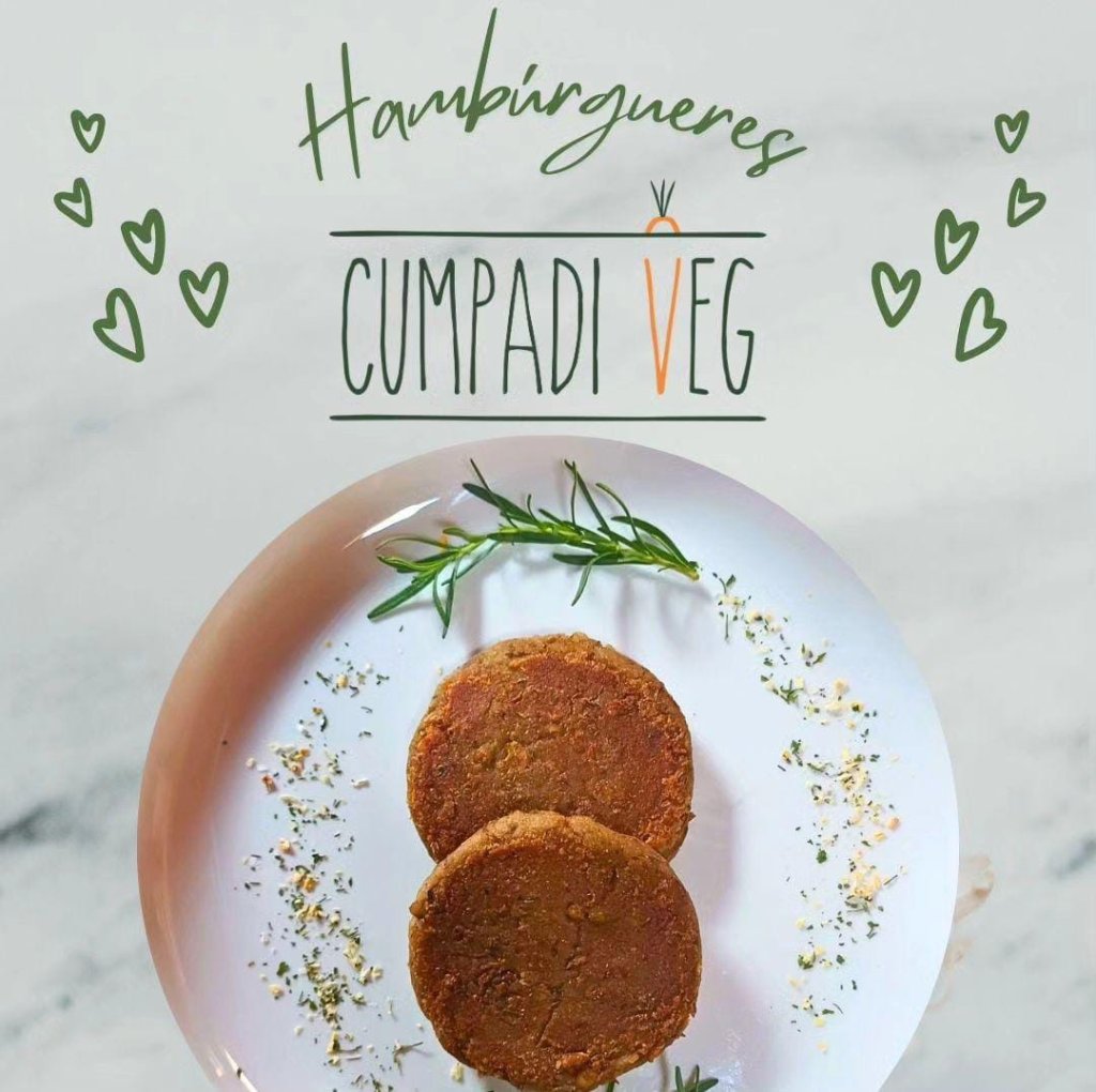HAMBÚRGUER DE GRÃO DE BICO - CUMPADI VEG