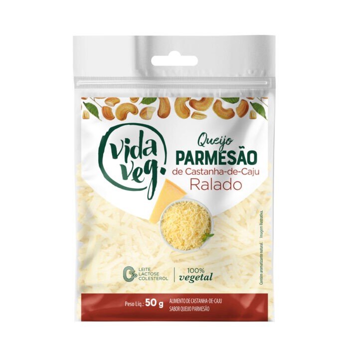 QUEIJO PARMESÃO DE CATANHA-DE-CAJU RALADO 50G VIDA VEG