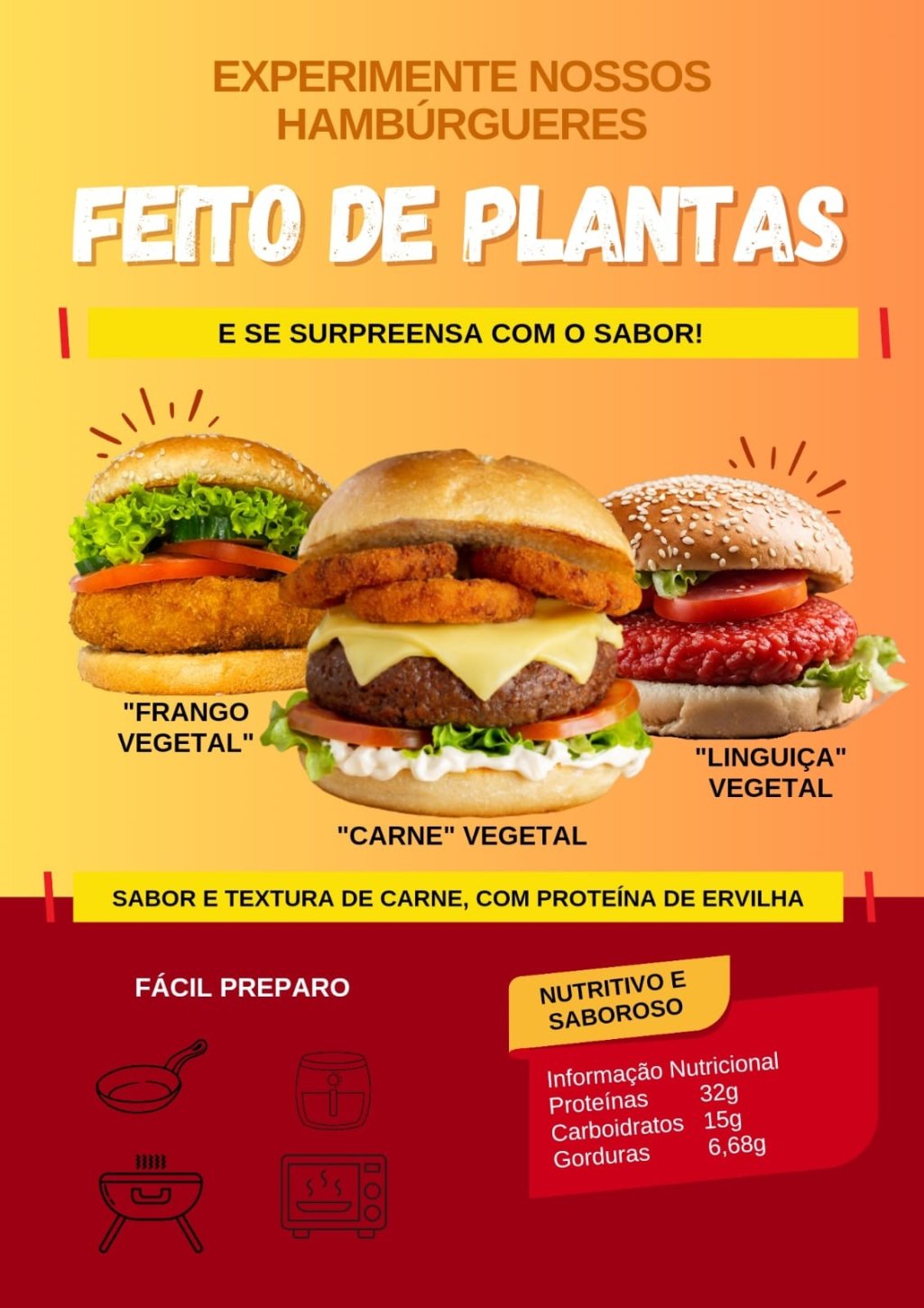 Hambúrguer Vegetal Luma | Sabor Frango 200g