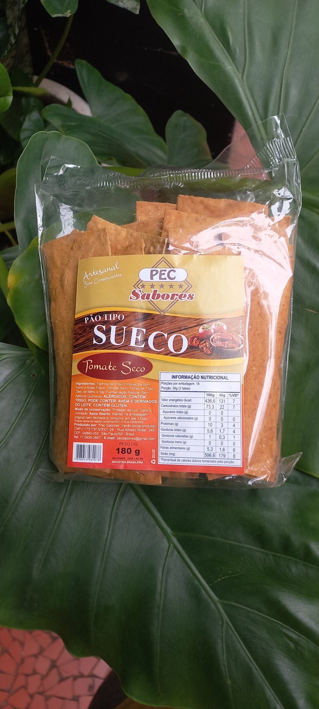 Pão Sueco | Tomate seco 180g