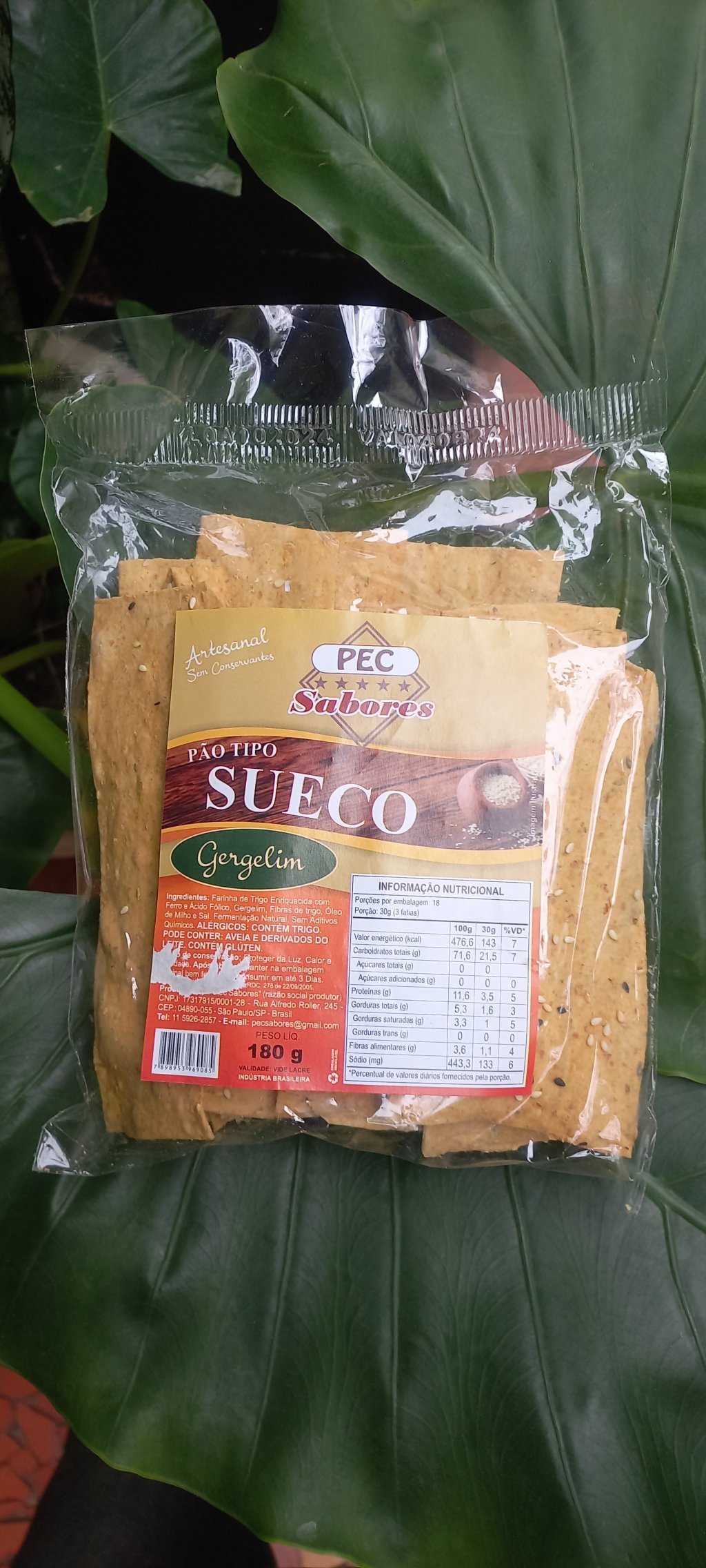Pão Tipo Sueco | Gergelim 180g