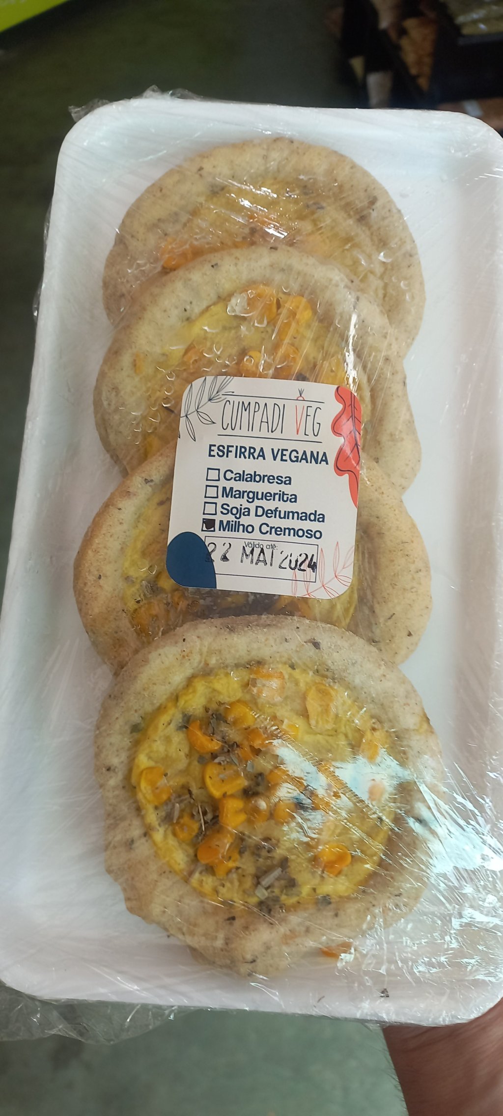 Esfirra de Milho Cremoso | Cumpadi Veg