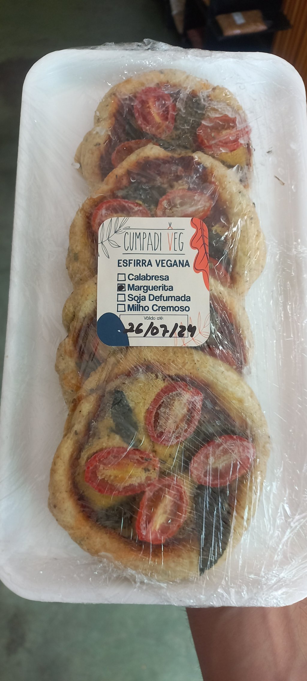 Esfirra de Marguerita | Cumpadi Veg