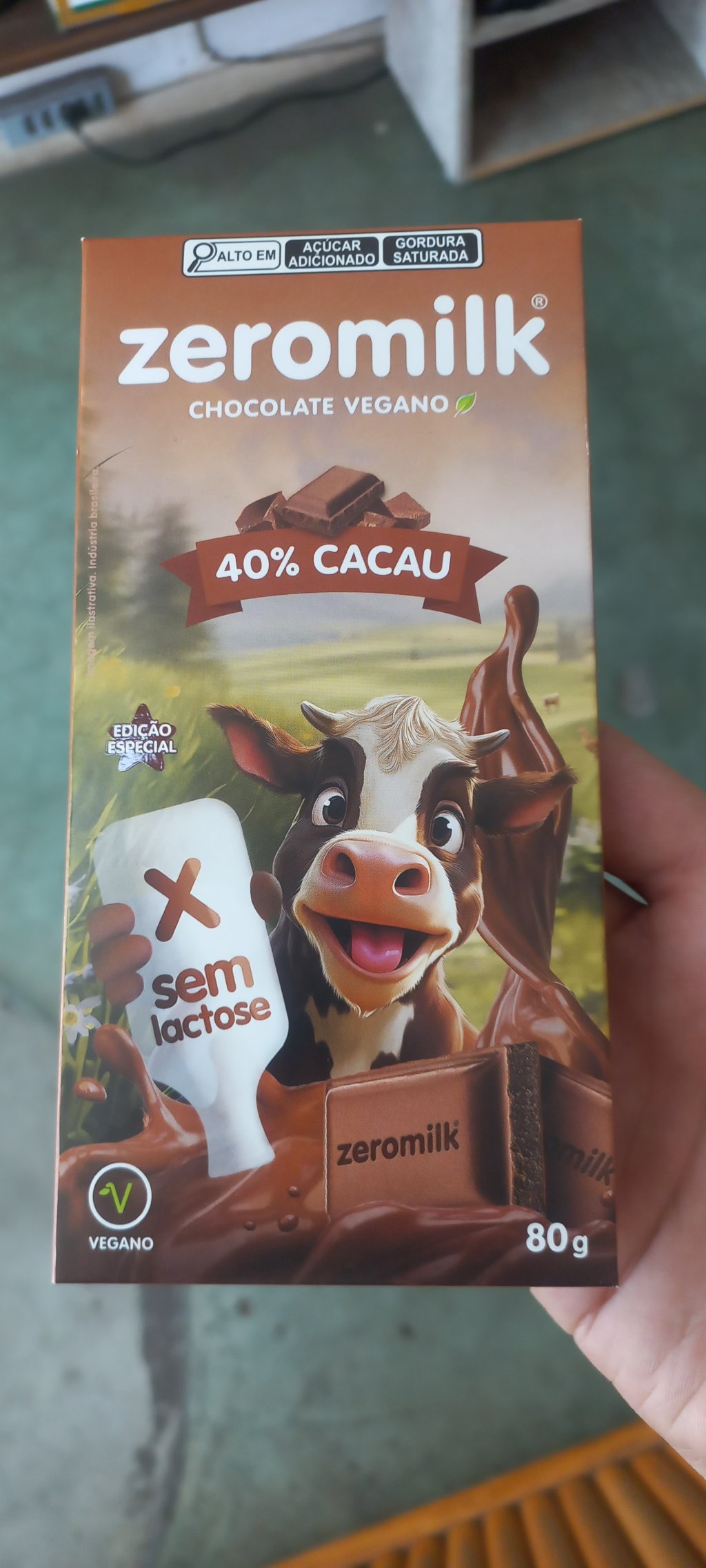 Chocolate Zeromilk 40% Cacau