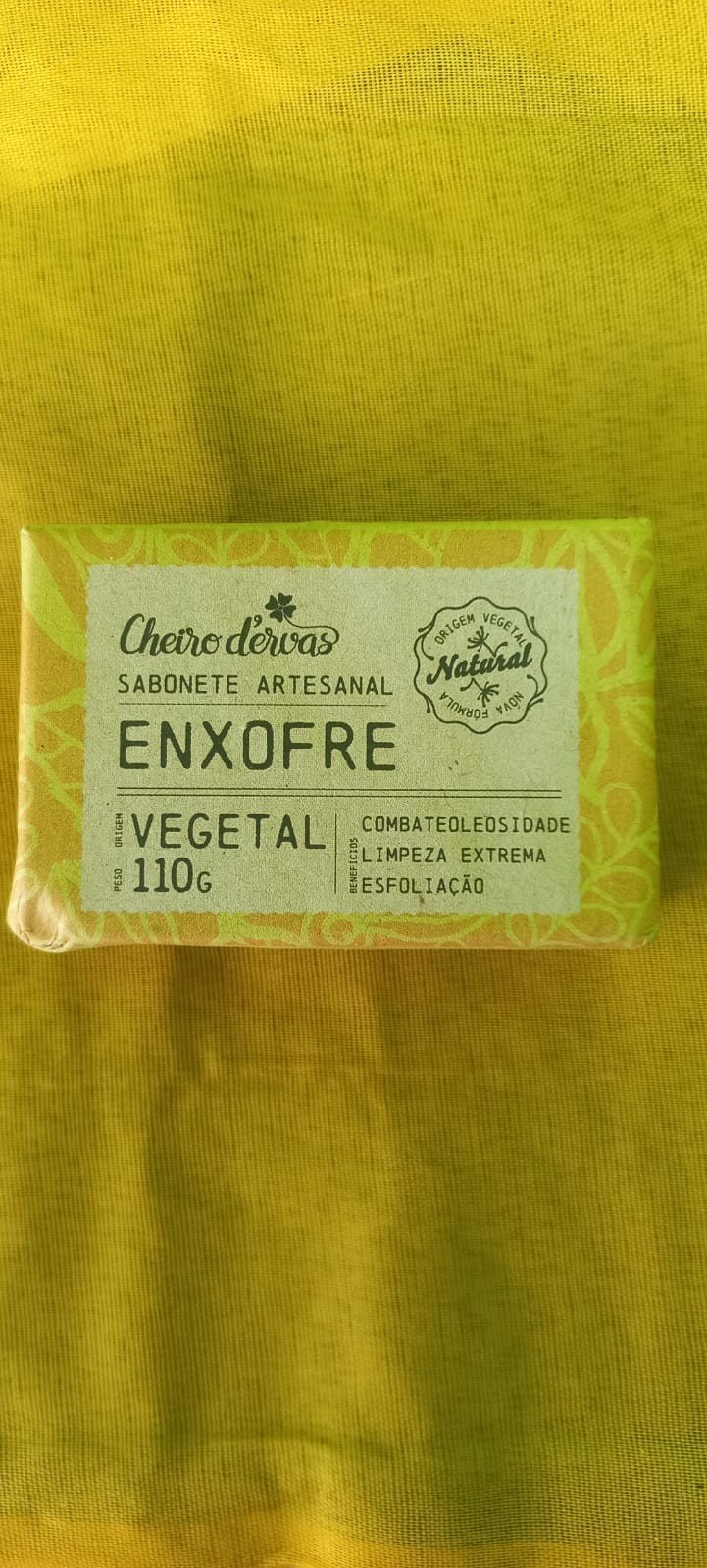 Sabonete Artesanal | Cheiro D'Ervas | Enxofre 110g