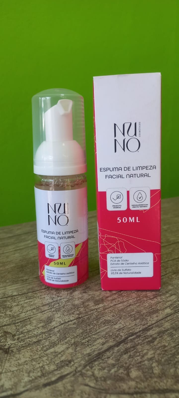 Espuma de Limpeza Facial Natural | Nuno