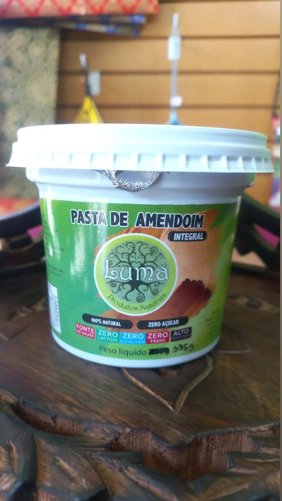 Pasta de Amendoim Zero Açúcar | Luma | 335g