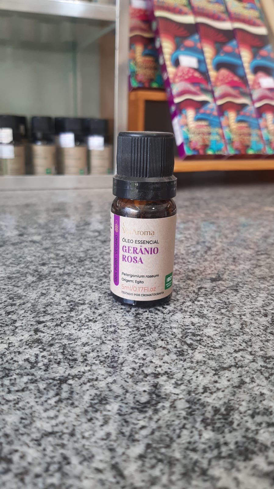 Óleo Essencial de Gerânio Rosa