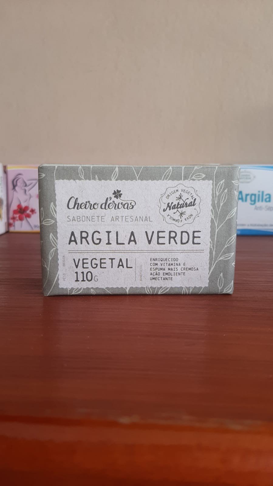 Sabonete de Argila Verde | Cheiro D'ervas | 110g