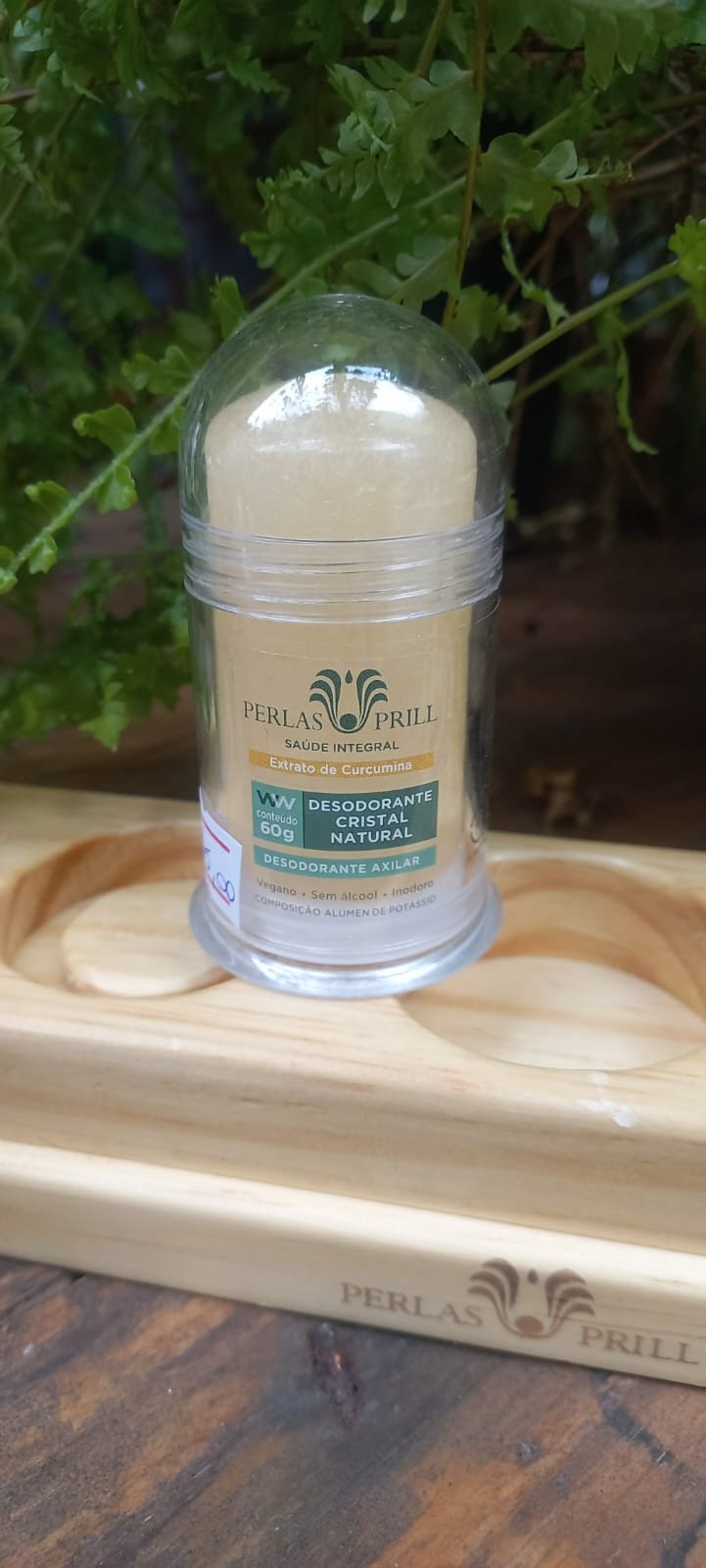 Desodorante Cristal Natural | Extrato de Curcumina 60g