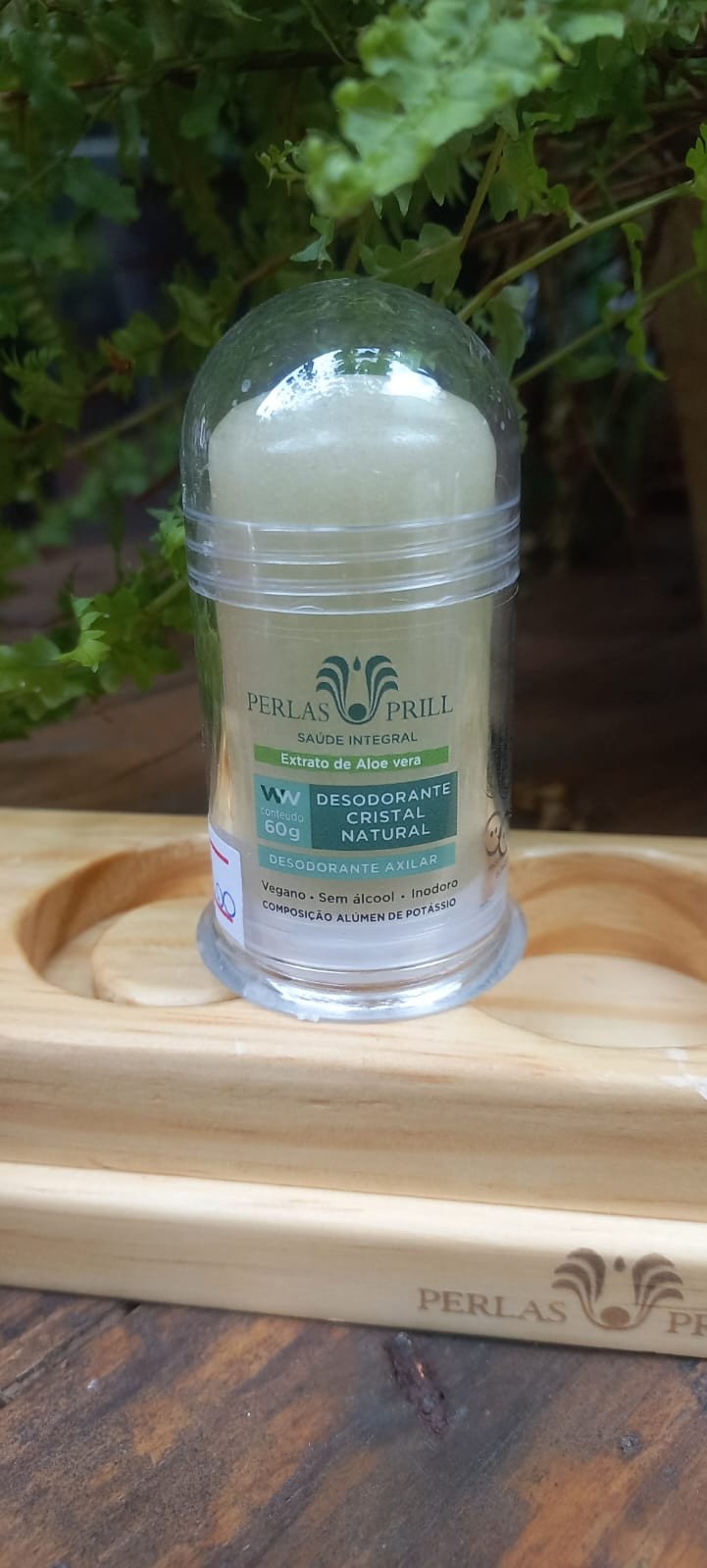 Desodorante Cristal Natural | Extrato de Aloe Vera 60g