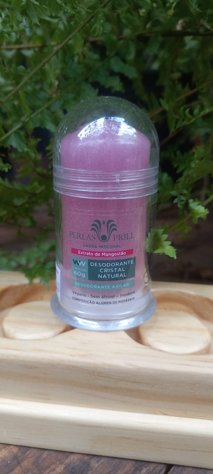 Desodorante Cristal Natural | Extrato de Mangostão 60g