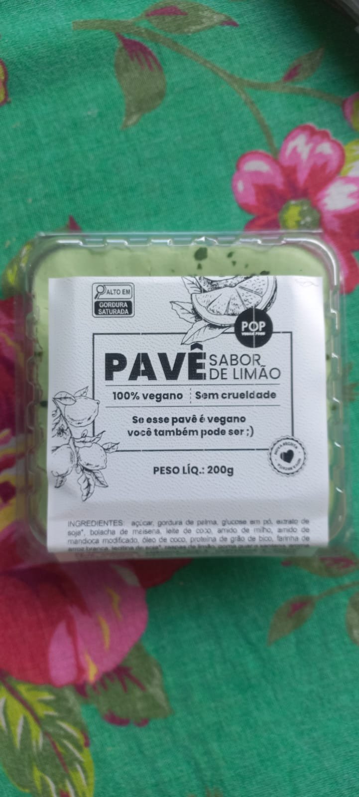 PAVÊ Pop Vegan - Mousse Limão 200g 