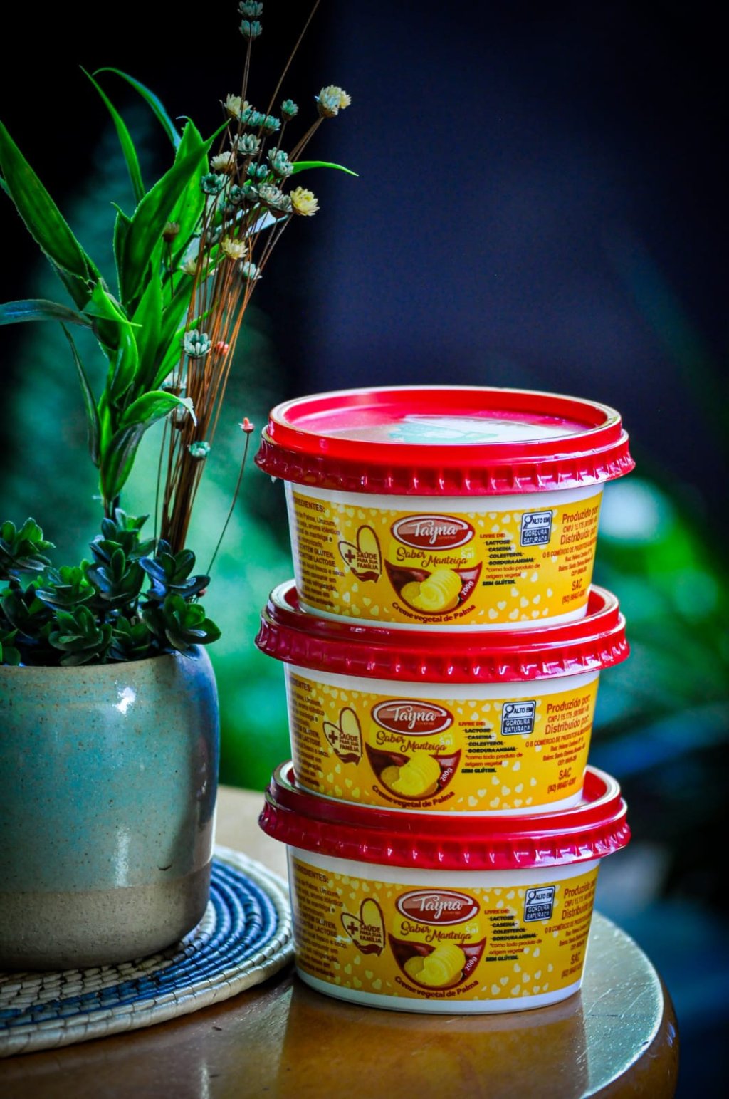 Creme Vegetal de Palma | Sabor Manteiga | Tayna 200g