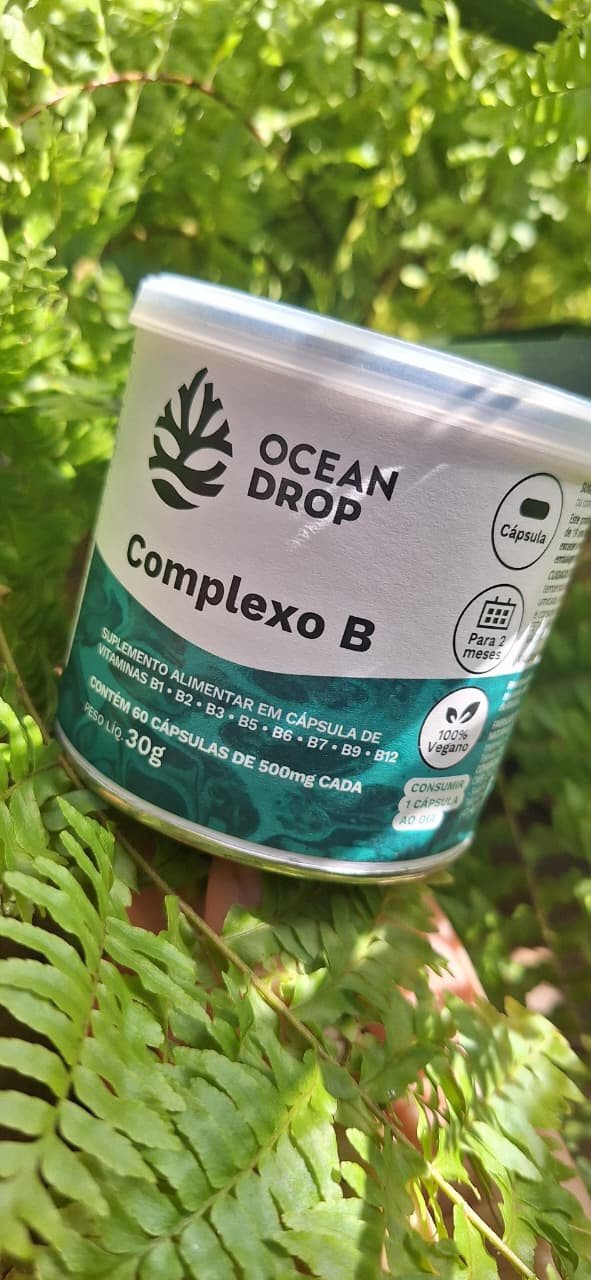 Complexo B | Ocean Drop | 60 Cápsulas de 500mg Cada | 30g
